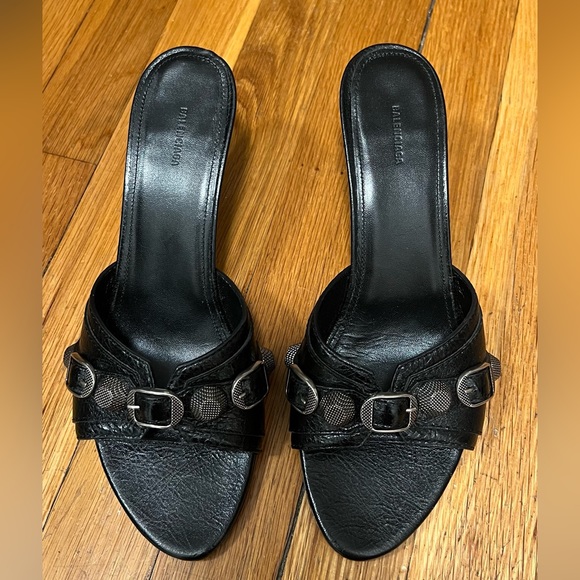 BALENCIAGA STUDDED CAGOLE MULES - Picture 5 of 10